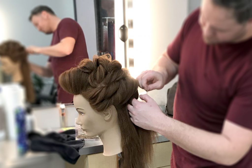 Long hair, Pivot point mannequin styling